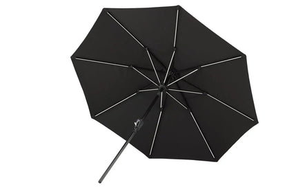 Sonnenschirm Lightning – Ø270 cm in wahlweise Schwarz oder Grau