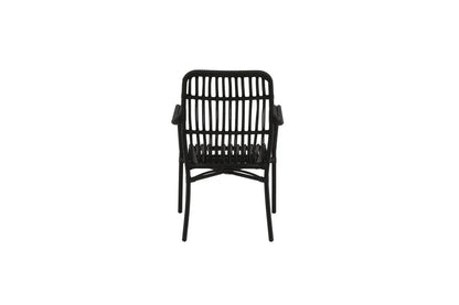 Gartenstuhl Tivaro - aus Rattan in Schwarz