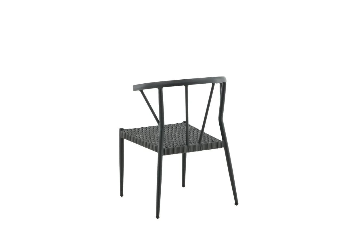 6er Set - Gartenstuhl Tina aus Rattan/Aluminium