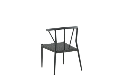 6er Set - Gartenstuhl Tina aus Rattan/Aluminium