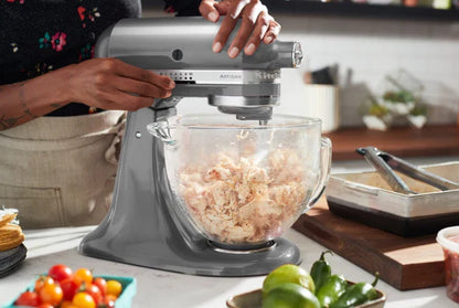 KitchenAid 4,8 L 5KSM185 Artisan Küchenmaschine Flexiset Artisan + Flexirührer